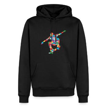 Skaten Skateboarder Skater Trick Kinder Skateboard - Männer Premium Bio Hoodie - Schwarz - Vorne - Nico (187cm)