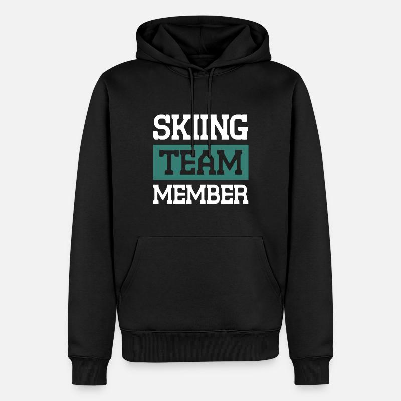Équipe de ski - Sweat à capuche Premium bio Homme - noir