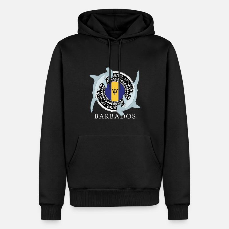 Requin-marteau de la Barbade - Sweat à capuche Premium bio Homme - noir