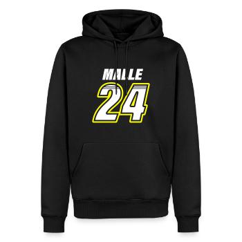 Malle 24 Mallorca - Sweat à capuche Premium bio Homme - noir - Devant - Nico (187cm)