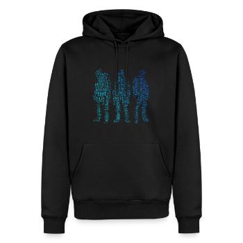 Escalade Hommes Bloc Femmes Grimpeur de bloc - Sweat à capuche Premium bio Homme - noir - Devant - Nico (187cm)