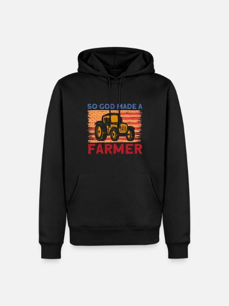 Agriculture Farmer Farm Gift - Men’s Premium Organic Hoodie - black