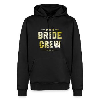Bride Crew - Männer Premium Bio Hoodie - Schwarz - Vorne - Nico (187cm)