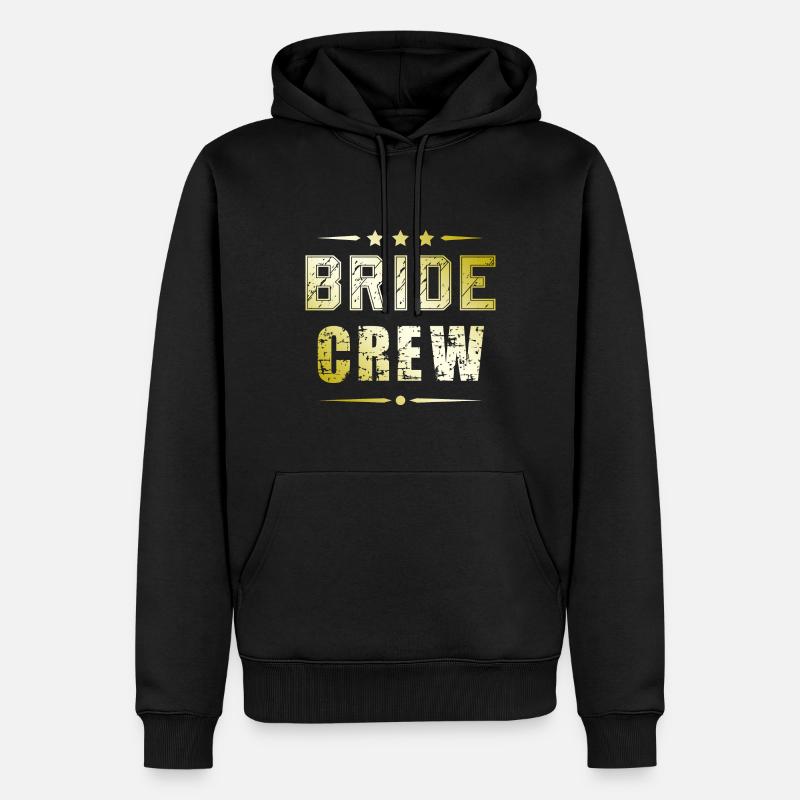 Bride Crew - Männer Premium Bio Hoodie - Schwarz