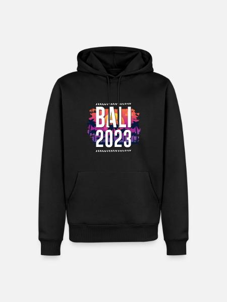 Bali 2023 - Männer Premium Bio Hoodie - Schwarz