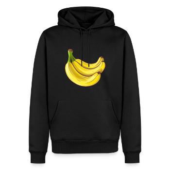Bananen für eine Bananen Liebhaber - Männer Premium Bio Hoodie - Schwarz - Vorne - Nico (187cm)