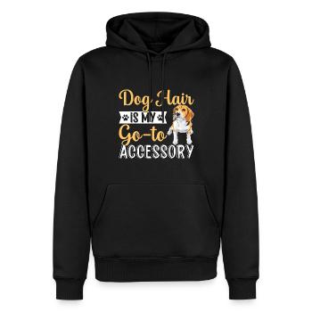 Beagle Hundehaar Ist Mein Accessoire Lustige - Männer Premium Bio Hoodie - Schwarz - Vorne - Nico (187cm)