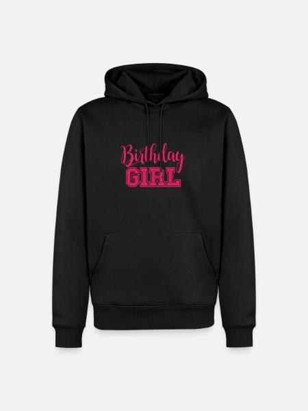 Fille d'anniversaire - Sweat à capuche Premium bio Homme - noir