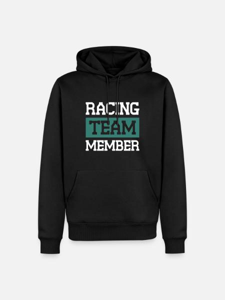 Racing Team - Männer Premium Bio Hoodie - Schwarz