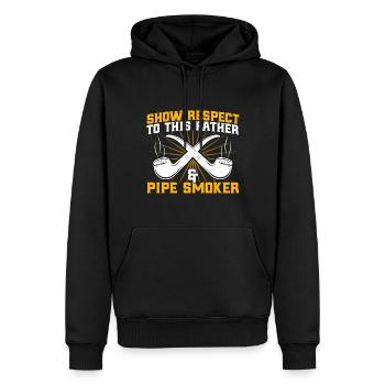 Pfeifen Enthusiast Pfeifen Liebhaber Pfeifenrauche - Männer Premium Bio Hoodie - Schwarz - Vorne - Nico (187cm)