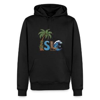 Tropical Island Vacation Strandbar für Urlauber - Männer Premium Bio Hoodie - Schwarz - Vorne - Nico (187cm)