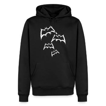 Bats - Men’s Premium Organic Hoodie - black - Front - Nico (187cm)
