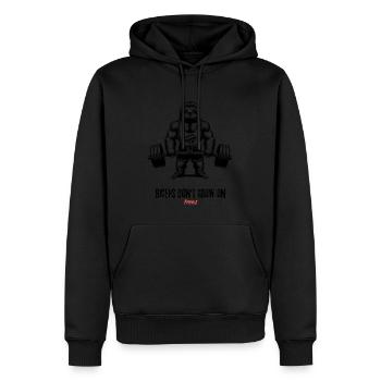 Sloth Team, un slogan de motivation pour la salle de sport. - Sweat à capuche Premium bio Homme - noir - Devant - Nico (187cm)