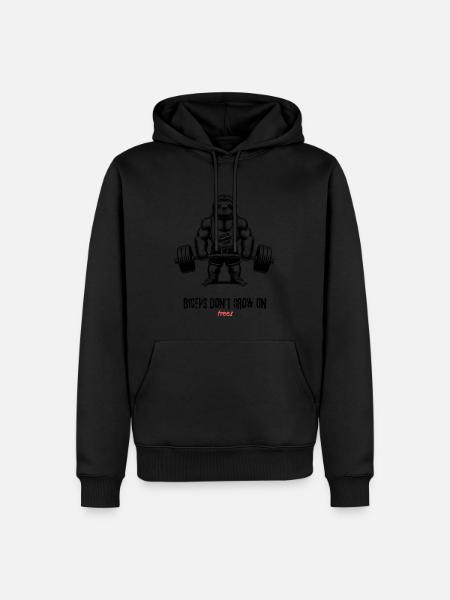 Sloth Team, a motivational slogan for the gym. - Men’s Premium Organic Hoodie - black