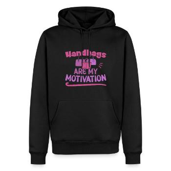 Handbags are my Motivation / Handbag Shopping - Men’s Premium Organic Hoodie - black - Front - Nico (187cm)