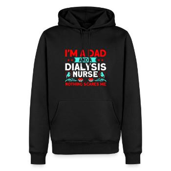 Dialyse Krankenpflege Dialyse Behandlung Geschenk - Männer Premium Bio Hoodie - Schwarz - Vorne - Nico (187cm)