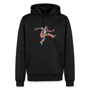 Parkour Running Coloré Freerunner Freerunning - Sweat à capuche Premium bio Homme - noir - Devant - Nico (187cm)