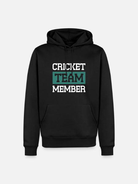 Cricket Team - Men’s Premium Organic Hoodie - black