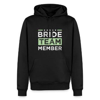 Bride Team - Männer Premium Bio Hoodie - Schwarz - Vorne - Nico (187cm)