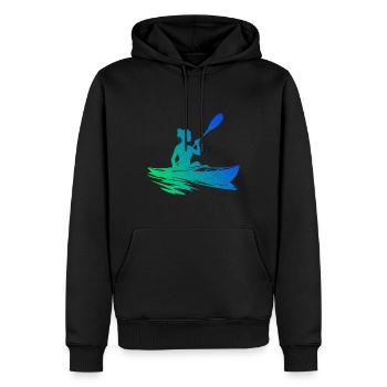 Kayak Canoë Kayak Homme Kayak Femme - Sweat à capuche Premium bio Homme - noir - Devant - Nico (187cm)