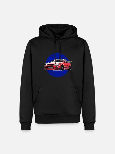Jdm Halloween udgave / Tuning Mekaniker kostume - Herre Premium økologisk hoodie - sort