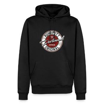 Dortmund Ruhrpott Ruhrgebiet - Männer Premium Bio Hoodie - Schwarz - Vorne - Nico (187cm)