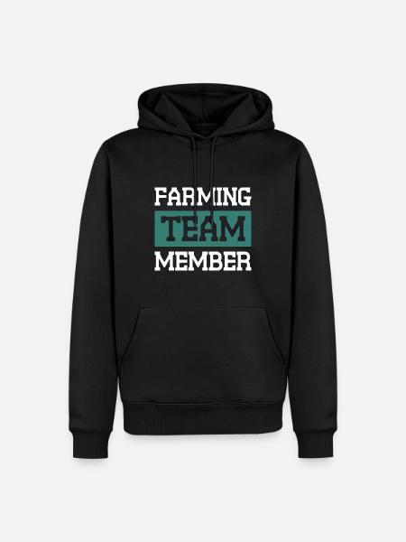Farming Team - Männer Premium Bio Hoodie - Schwarz