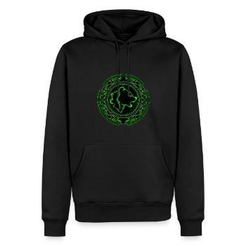 Valhalla Viking Bear Symbole de l’ours - Sweat à capuche Premium bio Homme - noir - Devant - Nico (187cm)