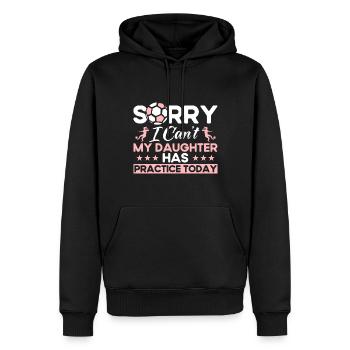 Football Football Mama Mother Gift - Sweat à capuche Premium bio Homme - noir - Devant - Nico (187cm)