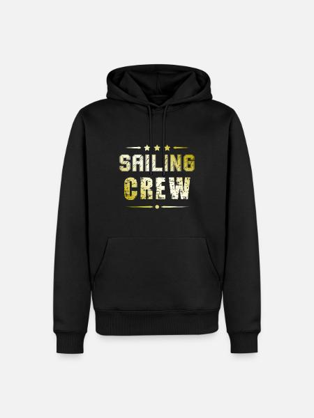 Sailing Crew - Men’s Premium Organic Hoodie - black