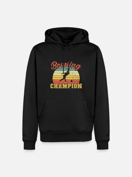 Bowling Champion / Bowling - Men’s Premium Organic Hoodie - black