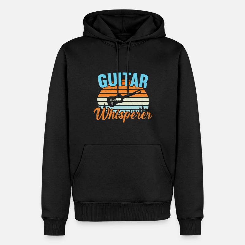 Guitare Whisperer / Gitarre - Sweat à capuche Premium bio Homme - noir