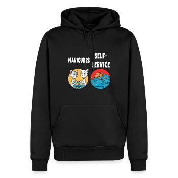 Katzen Krallen Schneiden Maniküre - Männer Premium Bio Hoodie - Schwarz - Vorne - Nico (187cm)