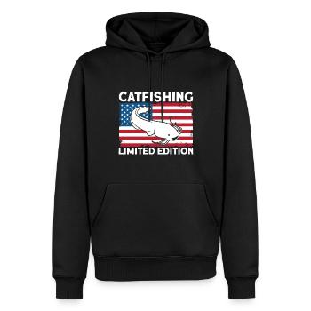 Welsfischen Limited Edition Welsangeln Geschenk - Männer Premium Bio Hoodie - Schwarz - Vorne - Nico (187cm)