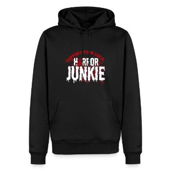 Horrorfilm Slasher Film Gruselige Filme Geschenk - Männer Premium Bio Hoodie - Schwarz - Vorne - Nico (187cm)