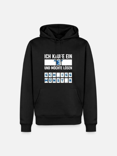 Anti Münster T-Shirt Bielefeld Fans Ultras Fußball - Männer Premium Bio Hoodie - Schwarz