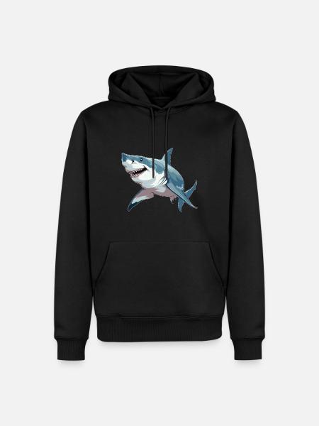 Shark - Men’s Premium Organic Hoodie - black