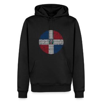 Dominikanische Republik Flagge Dom Rep Fahne Reise - Männer Premium Bio Hoodie - Schwarz - Vorne - Nico (187cm)