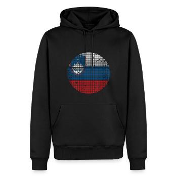Slowenien Flagge Balkan Slowenische Fahne Vintage - Männer Premium Bio Hoodie - Schwarz - Vorne - Nico (187cm)