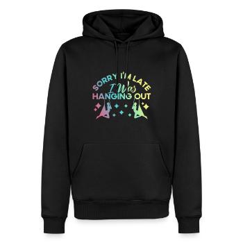 Aerial Silk Aerial Yoga Workout Aerial Acrobats Gesc - Men’s Premium Organic Hoodie - black - Front - Nico (187cm)
