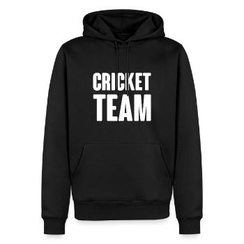 Cricket Team - Männer Premium Bio Hoodie - Schwarz - Vorne - Nico (187cm)