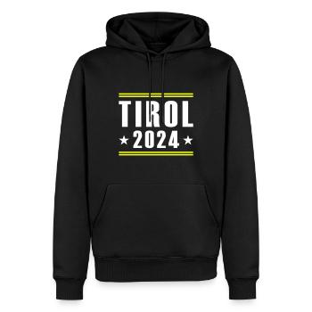Tyrol 2024 - Men’s Premium Organic Hoodie - black - Front - Nico (187cm)