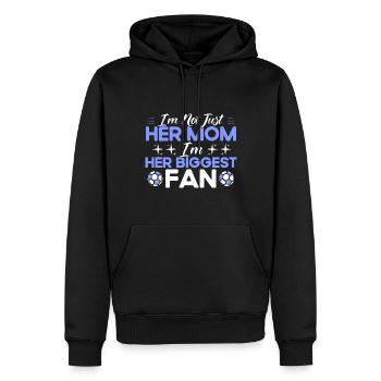 Sportfan Fußball Fußball Mama Geschenk - Männer Premium Bio Hoodie - Schwarz - Vorne - Nico (187cm)