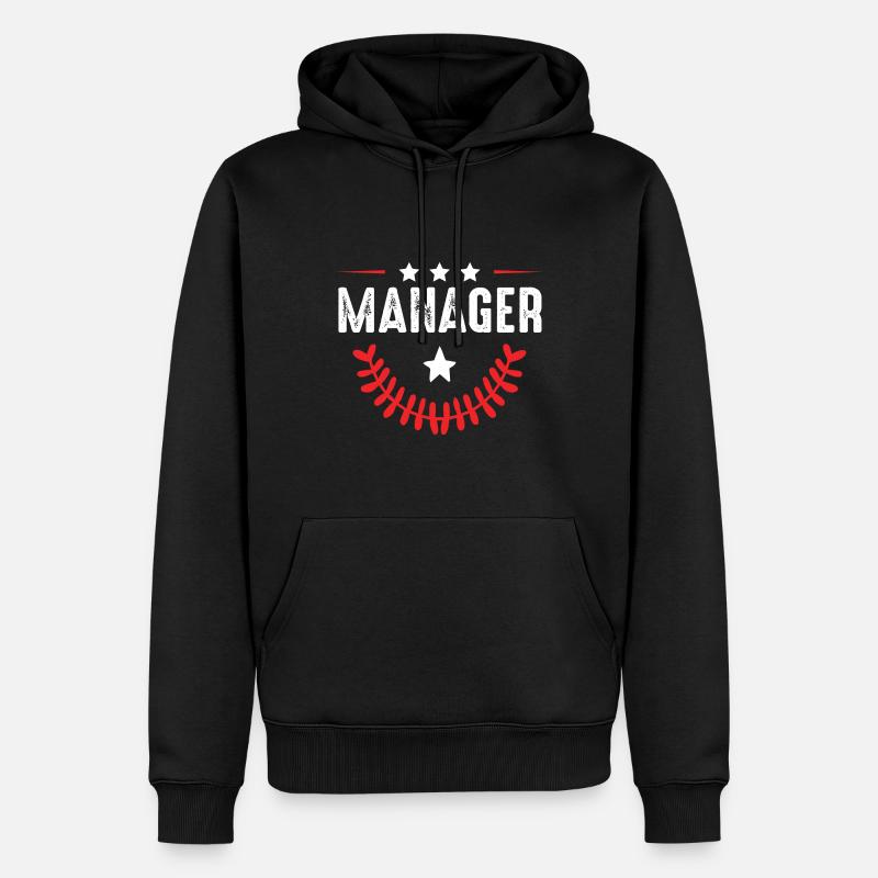 Manager Beruf - Männer Premium Bio Hoodie - Schwarz