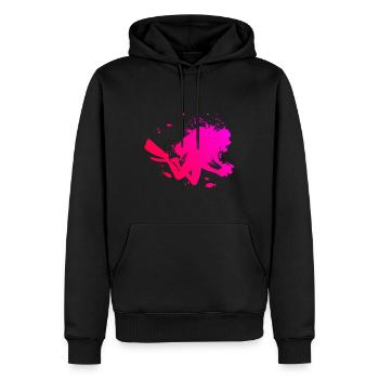 Immersioni subacquee subacquee subacquee signore - Felpa con cappuccio ecologica premium da uomo - nero - Fronte - Nico (187cm)