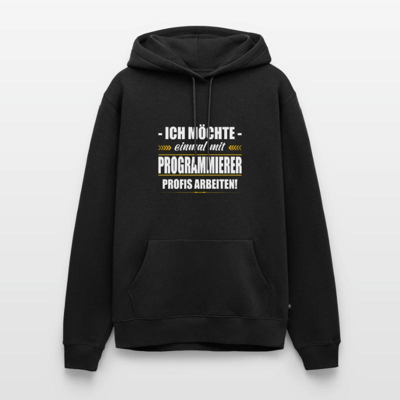 Einmal Mit Programmierer Profis Arbeiten Männer Premium Bio Hoodie