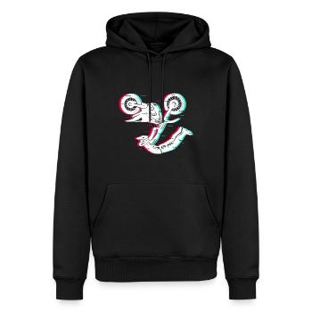 Motocross Moto Enfants Garçons Dirt Biker Hommes - Sweat à capuche Premium bio Homme - noir - Devant - Nico (187cm)