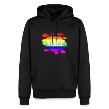AfD stoppen gegen rechts Demokratie Vielfalt links - Männer Premium Bio Hoodie - Schwarz - Vorne - Nico (187cm)