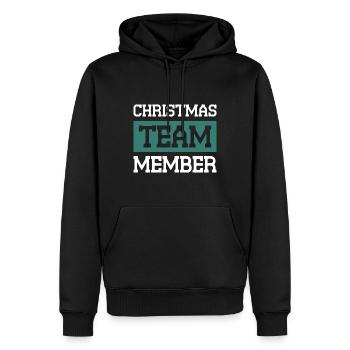 Christmas Team - Männer Premium Bio Hoodie - Schwarz - Vorne - Nico (187cm)