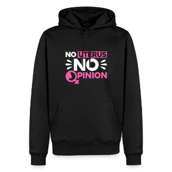 Rechte der Frauen Feministisch Ermächtigung Gesche - Männer Premium Bio Hoodie - Schwarz - Vorne - Nico (187cm)